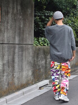 「原宿」｜「アイテム（ニットキャップ/ビーニー）」を使った、F.さん（メンズ・171cm）の秋コーディネート
