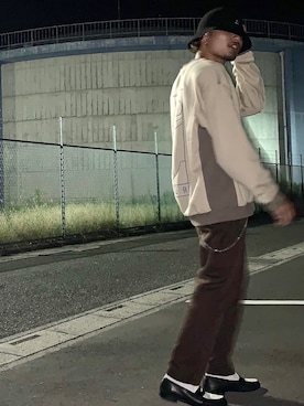 「FUTUR（フューチャー）のアイテム」を使った、F.さん（メンズ・171cm）の秋コーディネート