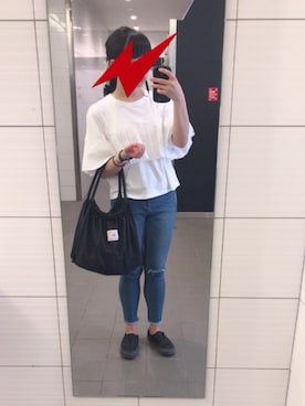 「a.g.plus（エージープラス）のアイテム（バッグ）」を使った、®️さん（レディース・152cm）の春コーディネート