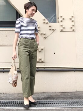 バレエシューズを使った パンツスタイル の人気ファッションコーディネート 地域 台湾 Wear