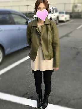 「激安コーデ」｜「アイテム（ジャケット/アウター）」を使った、muuu♡さん（レディース・150cm）の冬コーディネート