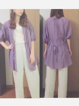 「fifth（フィフス）のアイテム（キャミソール）」を使った、M☺︎Aさん（レディース・162cm）の秋コーディネート