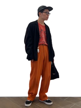 「SHINYAKOZUKA（シンヤコヅカ）のアイテム（ジャケット/アウター）」を使った、く　　　　　にさん（メンズ・168cm）の秋コーディネート