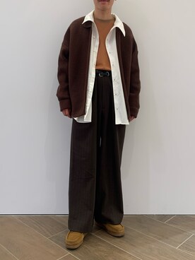 く　　　　　にさん（メンズ・168cm）の冬コーディネート