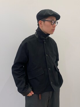「Toironier（トワロニエ）のアイテム（ブルゾン）」を使った、く　　　　　にさん（メンズ・168cm）の春コーディネート