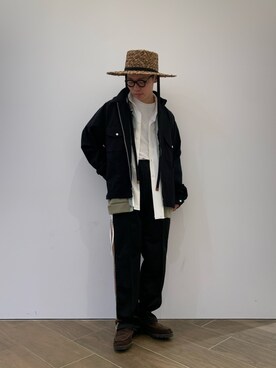 「GARDEN TOKYO（ガーデントウキョウ）のアイテム（ブルゾン）」を使った、く　　　　　にさん（メンズ・168cm）の春コーディネート