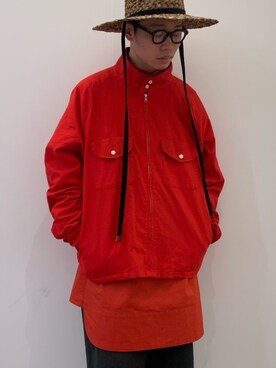 「GARDEN TOKYO（ガーデントウキョウ）のアイテム（ブルゾン）」を使った、く　　　　　にさん（メンズ・168cm）の春コーディネート