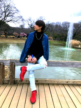 「CONEYのアイテム」を使った、kyou oyamaさん（メンズ・172cm）の春コーディネート