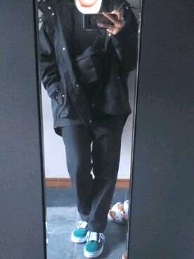 「KLON（クローン）のアイテム（トップス）」を使った、れいさん（レディース・151cm）の冬コーディネート