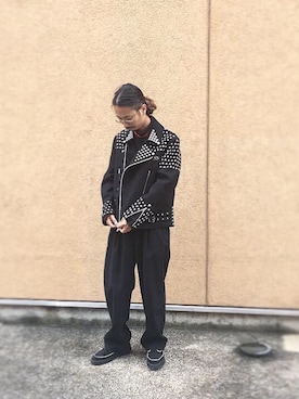 「Azuma.（アズマ）のアイテム（ジャケット/アウター）」を使った、DJ OGANIKさん（メンズ・178cm）の秋コーディネート