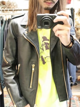 「blackmeans（ブラックミーンズ）のアイテム（ジャケット/アウター）」を使った、DJ OGANIKさん（メンズ・178cm）の冬コーディネート
