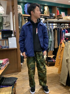 「AlexanderLeeChang（アレキサンダーリーチャン）のアイテム（トップス）」を使った、しょーまさん（メンズ・169cm）の冬コーディネート