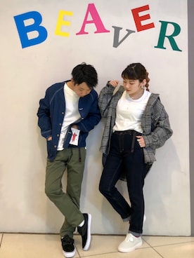「お揃い」｜「アイテム（ジャケット/アウター）」を使った、しょーまさん（メンズ・169cm）の冬コーディネート