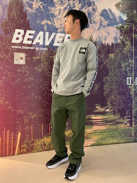 「ノースフェイス」｜しょーまさん（メンズ・169cm）の春コーディネート