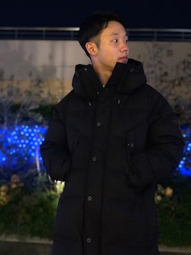 「デサント」｜「アイテム（ダウンジャケット/コート）」を使った、しょーまさん（メンズ・169cm）の秋コーディネート