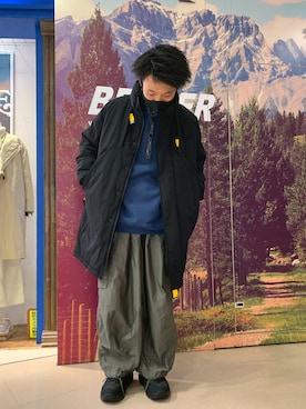 「MOUNTAIN SMITH（マウンテンスミス）のアイテム（ダウンジャケット/コート）」を使った、しょーまさん（メンズ・169cm）の冬コーディネート