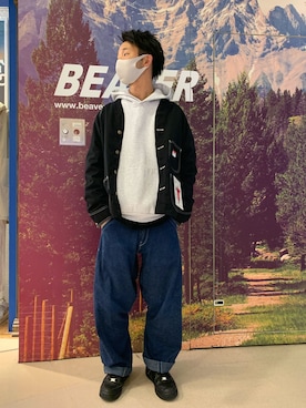 「ノーカラージャケット」｜しょーまさん（メンズ・169cm）の冬コーディネート