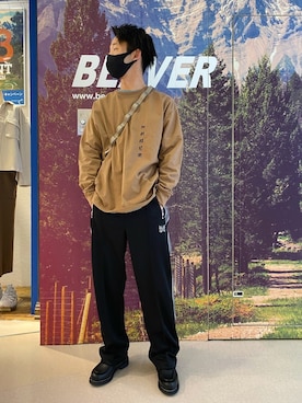 「MANASTASH（マナスタッシュ）のアイテム（PC・スマホグッズ/家電）」を使った、しょーまさん（メンズ・169cm）の春コーディネート