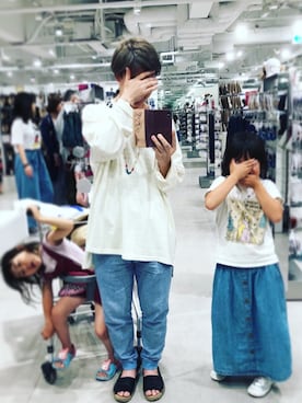 「チャイハネ（チャイハネ）のアイテム（Tシャツ/カットソー）」を使った、takahiro.shishidoさん（メンズ・170cm）の夏コーディネート