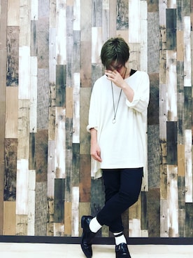 「チャイハネ（チャイハネ）のアイテム（Tシャツ/カットソー）」を使った、takahiro.shishidoさん（メンズ・170cm）の夏コーディネート