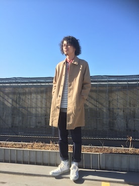 「マリン」｜「アイテム（その他アウター）」を使った、Gi-daさん（メンズ・178cm）の冬コーディネート