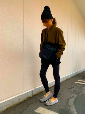 「秋のマイ旬スタイル」｜「アイテム（モカシン/デッキシューズ）」を使った、nneさん（レディース・161cm）の秋コーディネート