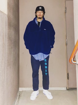 「Eddie Bauer（エディーバウアー）のアイテム（その他トップス）」を使った、Mu-sun🌞さん（メンズ・177cm）の冬コーディネート