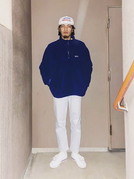 「Eddie Bauer（エディーバウアー）のアイテム（その他トップス）」を使った、Mu-sun🌞さん（メンズ・177cm）の冬コーディネート
