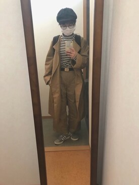 「haco!（ハコ）のアイテム（その他アウター）」を使った、おしおさん（レディース・152cm）の春コーディネート