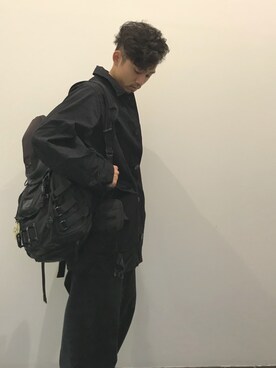 「yoko sakamoto（ヨーコサカモト）のアイテム（カバーオール）」を使った、Bakurenさん（メンズ・172cm）の秋コーディネート