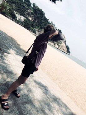 「NIKE(ナイキ)のアイテム(ショルダーバッグ)」を使った、Little-盛盛-Littleさん(メンズ・162cm)の夏コーディネート