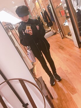 「Reebok（リーボック）のユニセックス リーボック インスタ ポンプフューリー ブラック Reebok INSTAPUMP FURY OG V65750（スニーカー）」を使った、ｍさん（レディース・148cm）の春コーディネート