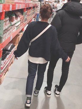 「costco」｜ひいちゃんさん（レディース・155cm）の冬コーディネート