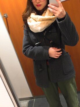「JOURNAL STANDARD relume（ジャーナルスタンダード　レリューム）のアイテム（ダッフルコート）」を使った、u-13さん（レディース・158cm）の秋コーディネート