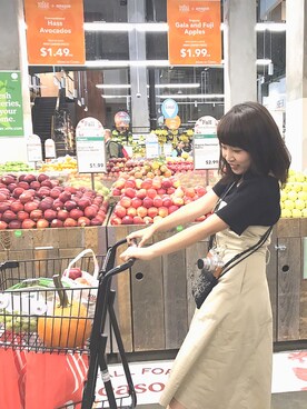 Tシャツ カットソーを使った トレンチワンピ のレディース人気ファッションコーディネート Wear