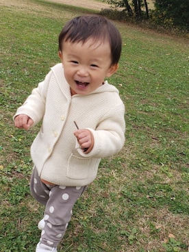 「babyGAP（babyGAP）のアイテム（その他アウター）」を使った、shi-ho.さん（キッズ・80cm）の冬コーディネート