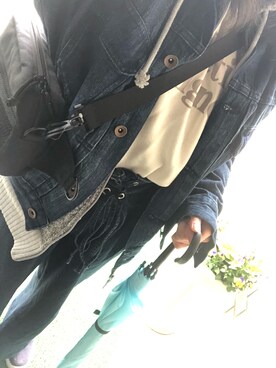 「INGNI（イング）のアイテム（トップス、ホワイト系）」を使った、もっかさん（レディース・150cm）の春コーディネート