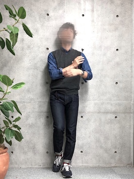 「UNION STATION（ユニオンステーション）のアイテム」を使った、2ndbmさん（メンズ・174cm）の秋コーディネート