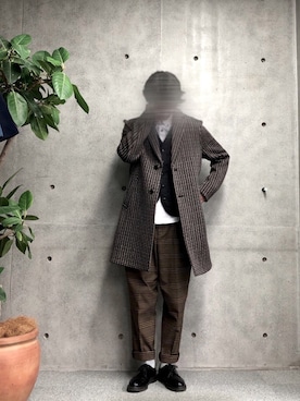 「Engineered Garments（エンジニアードガーメンツ）のアイテム（パンツ）」を使った、2ndbmさん（メンズ・174cm）の冬コーディネート