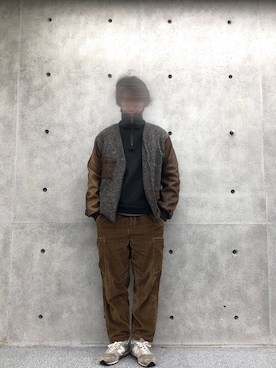「aditional（アディショナル）のアイテム」を使った、2ndbmさん（メンズ・174cm）の冬コーディネート