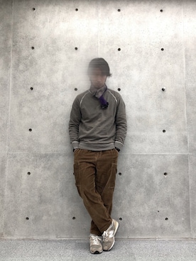 「aditional（アディショナル）のアイテム」を使った、2ndbmさん（メンズ・174cm）の冬コーディネート