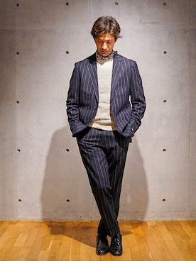 「MEN'S BIGI（メンズビギ）のアイテム」を使った、2ndbmさん（メンズ・174cm）の春コーディネート