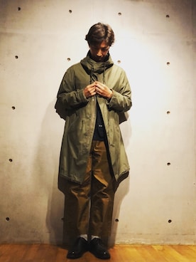 「アイテム（モッズコート）」を使った、2ndbmさん（メンズ・174cm）の春コーディネート