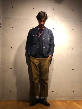 「BEAMS PLUS（ビームスプラス）のアイテム」を使った、2ndbmさん（メンズ・174cm）の春コーディネート