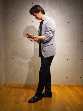 「アイテム（セットアップ）」を使った、2ndbmさん（メンズ・174cm）の春コーディネート