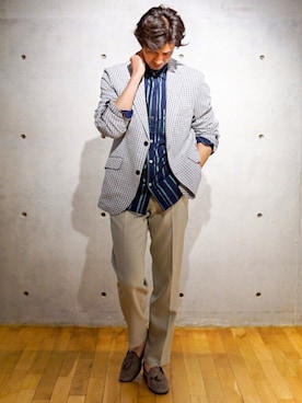 2ndbmさん（メンズ・174cm）の春コーディネート