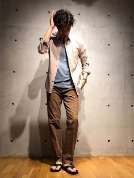 「CROWDED CLOSET（クラウデッドクローゼット）のアイテム」を使った、2ndbmさん（メンズ・174cm）の春コーディネート