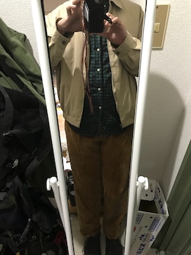 「アイテム（ブルゾン）」を使った、Kimura Tomoakiさん（メンズ・182cm・30代）の秋コーディネート