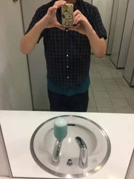 「POLO RALPH LAUREN（ポロ ラルフ ローレン）のラルフローレン（シャツ/ブラウス、グリーン系）」を使った、Kimura Tomoakiさん（メンズ・182cm）の秋コーディネート