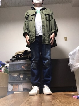 「POLO RALPH LAUREN（ポロ ラルフ ローレン）のアイテム（Tシャツ/カットソー、グレー系）」を使った、Kimura Tomoakiさん（メンズ・182cm）の夏コーディネート